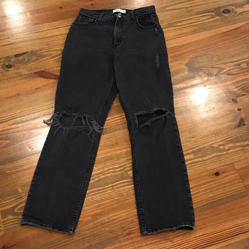 Abercrombie & Fitch Dark Gray Jeans 28